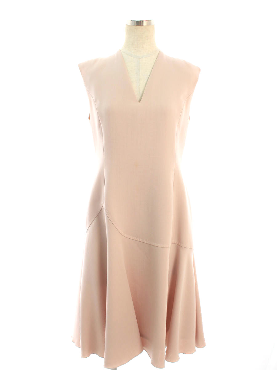 信頼 ワンピース ノースリーブ 無地 Flare Rhythm ワンピース フォクシーブティック 40 Bランク Tn1126 中古 Dgb Gov Bf