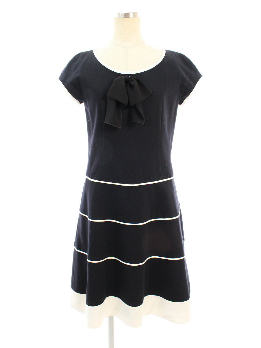 ワンピース リボン リボン リボンブローチ Aランク ワンピース Tn1231 ブランドショップ 半袖 半袖 ビープライス トゥービーシック リボンブローチ 40 トゥービーシック 中古