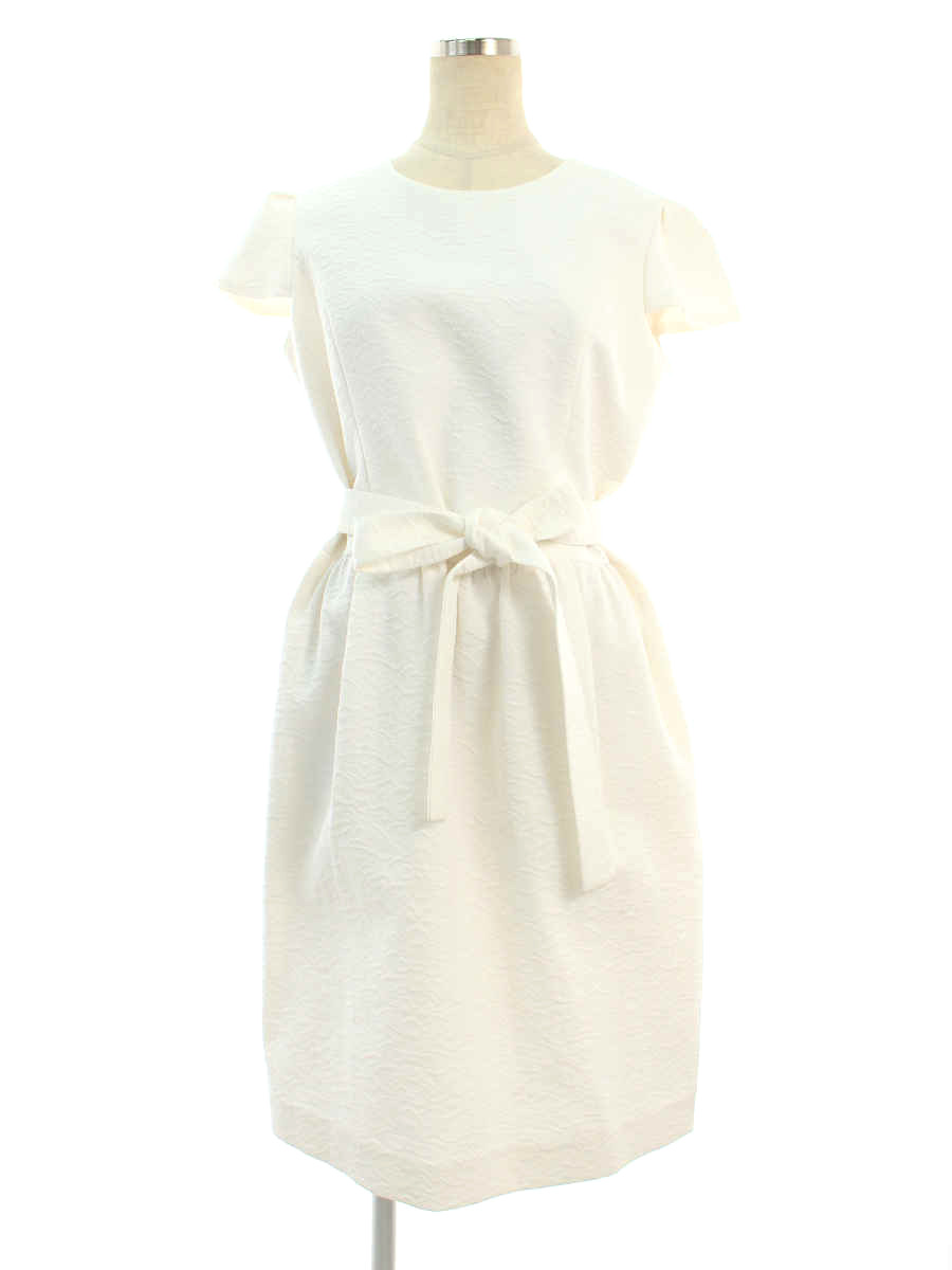 メーカー再生品 ルネ ワンピース ジャカード ウエストリボン 総柄 ノースリーブ 38 Aランク 中古 Tn1231 015h Blog Myproguide Com