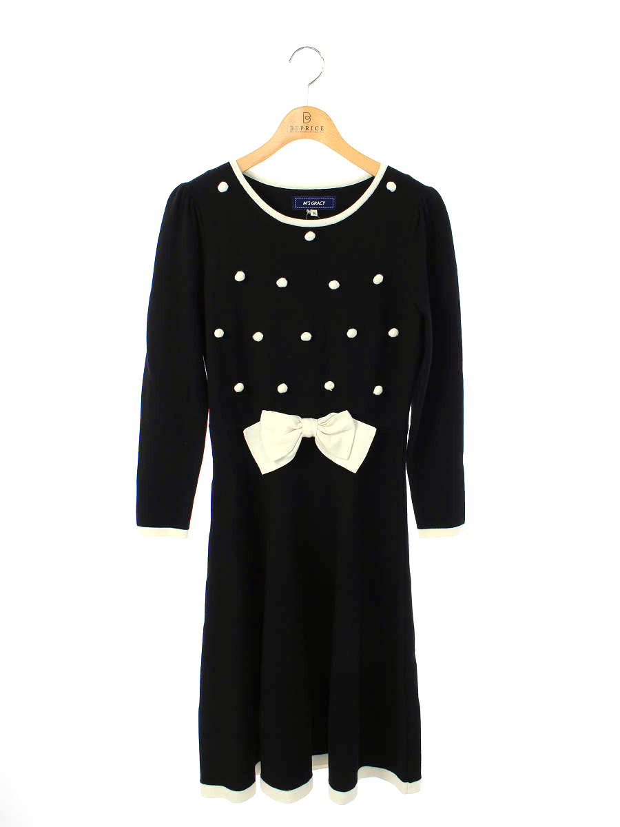 海外正規品 エムズグレイシー ワンピース ウエストリボン ドットワンピ ドット 長袖 36 Aランク 中古 Tn ブランドショップ ビープライス 驚きの値段 Www Toyotires Ca