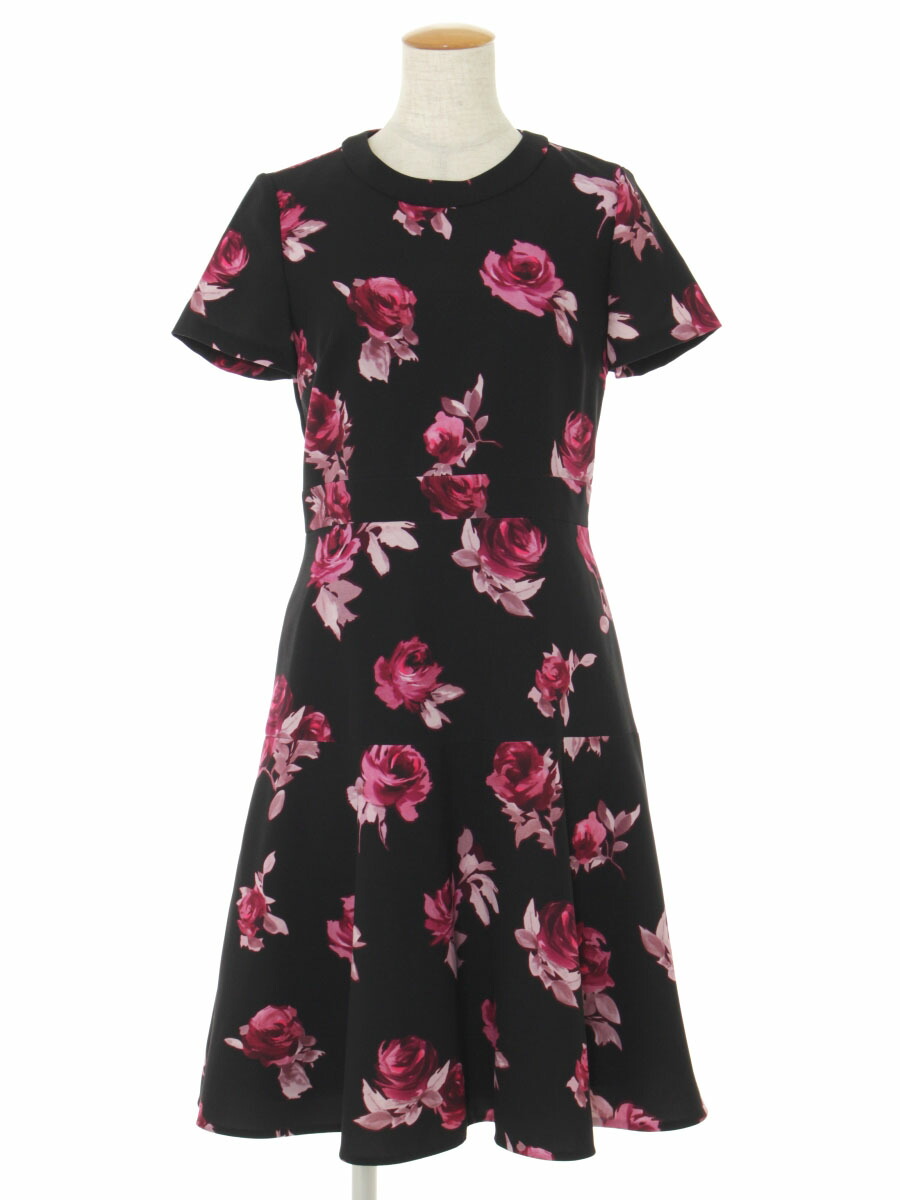レディースファッション ワンピース 3年保証 ケイトスペード ワンピース 4 Aランク 中古 Tn 半袖 花柄 バラ柄 Shoxruxtj Com