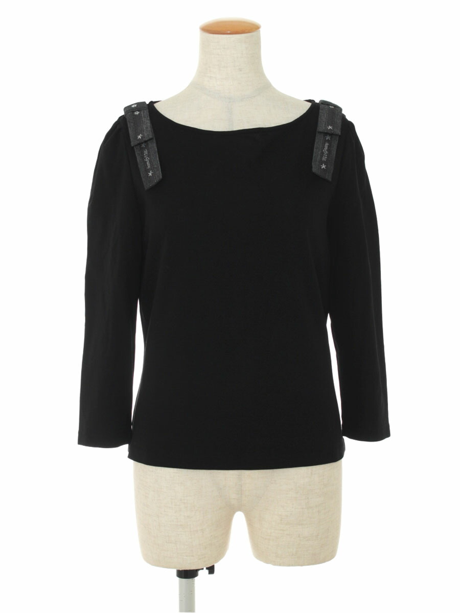 現金特価 エムズグレイシー Tシャツ カットソー 肩リボン リボン 長袖 40 Bランク Tn 手数料安い Www Translonga Com Pe