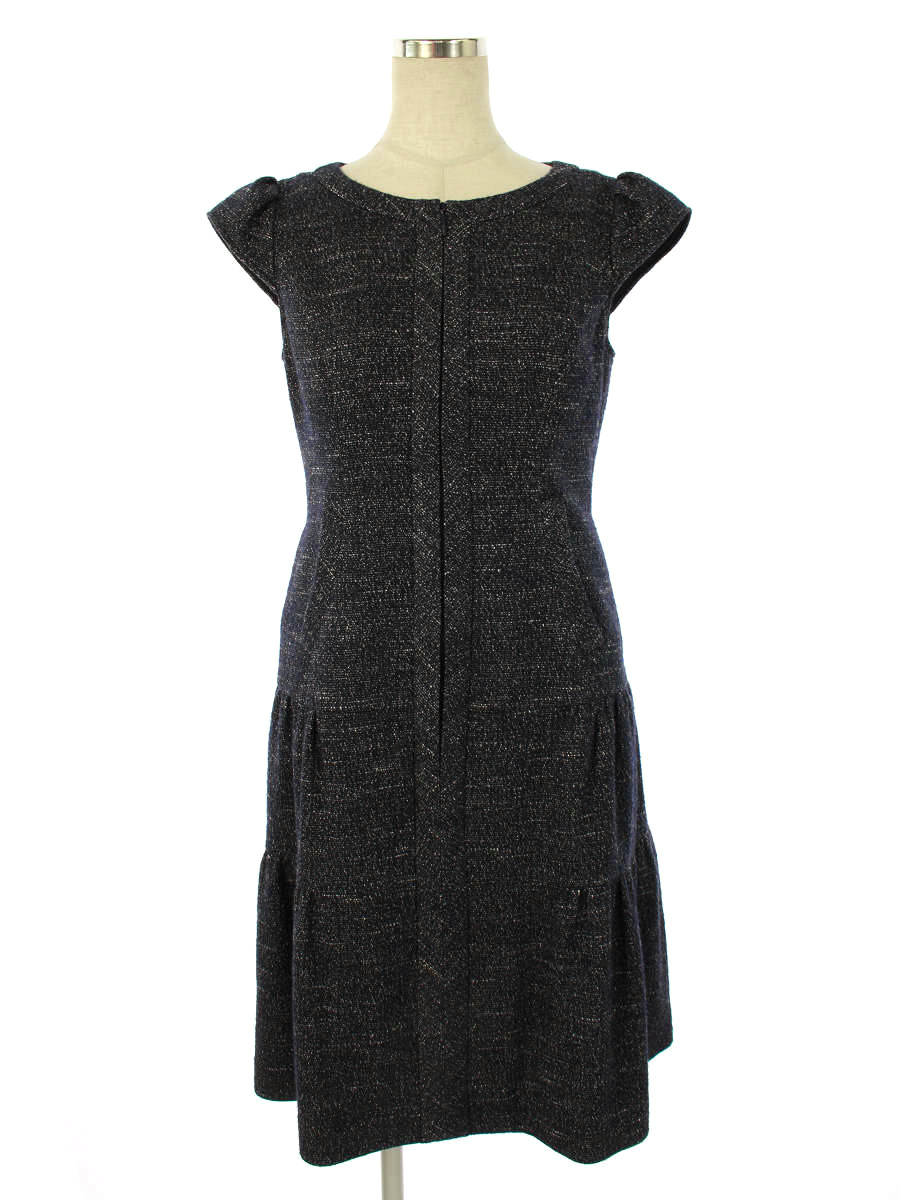 爆安プライス ルネ ワンピース ツイード フロントジップ 半袖 34 Aランク 中古 Tn ブランドショップ ビープライス 肌触りがいい Erieshoresag Org
