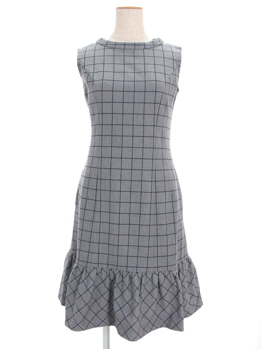 ワンピース ルネ ルネ ワンピース 34 中古 ワンピース 中古 チェック Aランク Tn チェック ノースリーブ