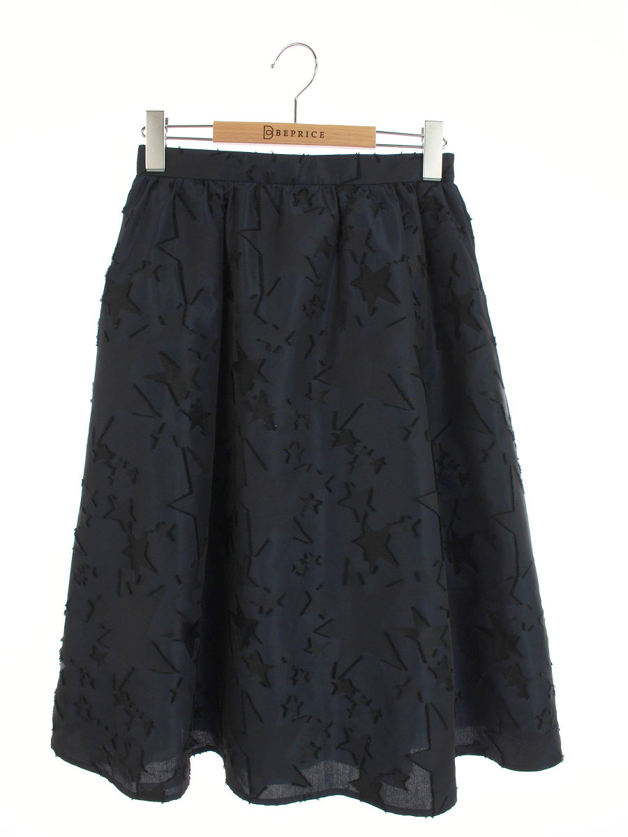 ルネ スカート スターモチーフ フレア 総柄 36【Aランク】 【中古】|ビープライス