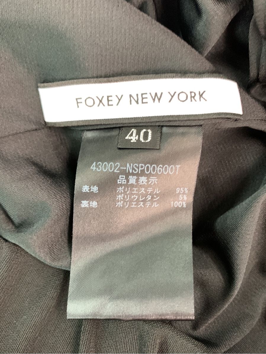 ベルギー製 FOXEY NEW YORK 43002 シルバーパンツ 38 - 通販