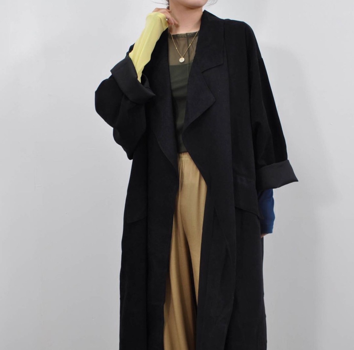 ビッグシルエットロングコート