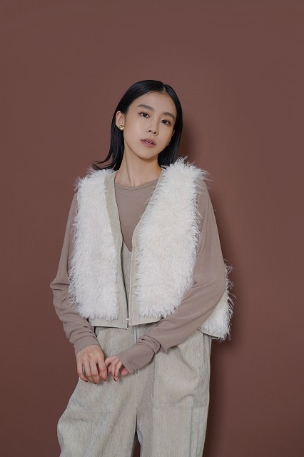 【SALE　50％OFF】【CYAN TOKYO】 シアン 【シアントウキョウ】 MIXファーZIPベスト　型番507418｜bequadro