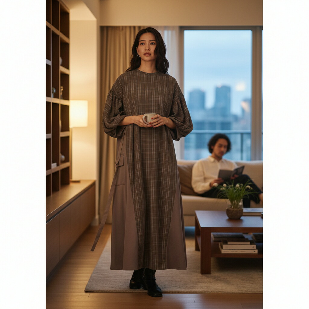 楽天市場】GALENA グレンチェックサイドベルトワンピース 型番70042