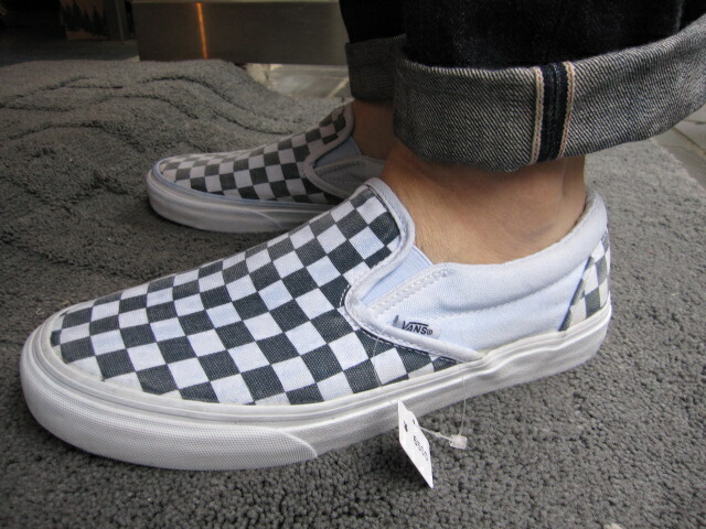 vans slip on mix checker vans slip on mix checker