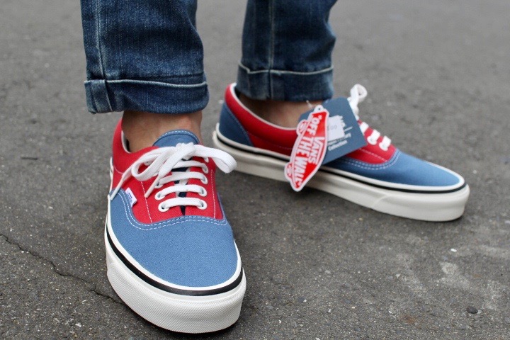 j crew red vans