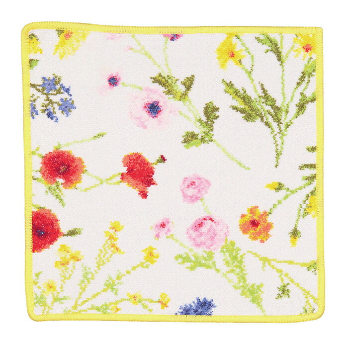 【ネコポス:3枚まで同梱可】フェイラー ハンカチ 30×30 フラワーメドゥー Flower Meadow Feiler Chenille Towel