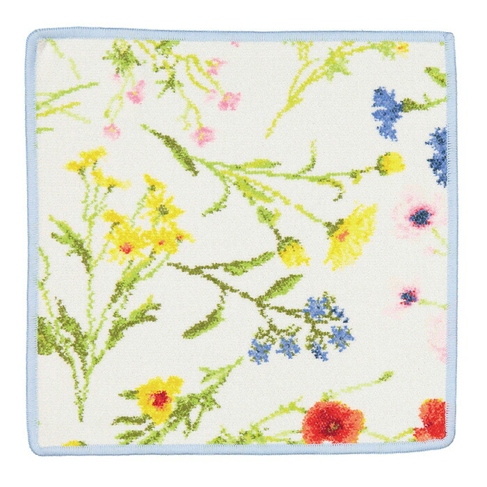 【ネコポス:3枚まで同梱可】フェイラー ハンカチ 30×30 フラワーメドゥー Flower Meadow Feiler Chenille Towel