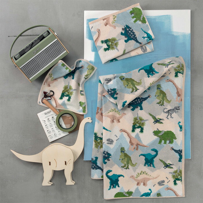 【ネコポス:4枚まで同梱可】フェイラー ハンカチ 25×25 ジュラシック JURASSIC Feiler Chenille Towel