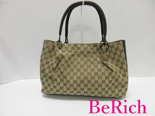 美品　グッチ　GUCCI　GG総柄　キャンパス　トートバッグ　0021098 グッチ GUCCI GG総柄 キャンパス トートバッグ - メルカリ