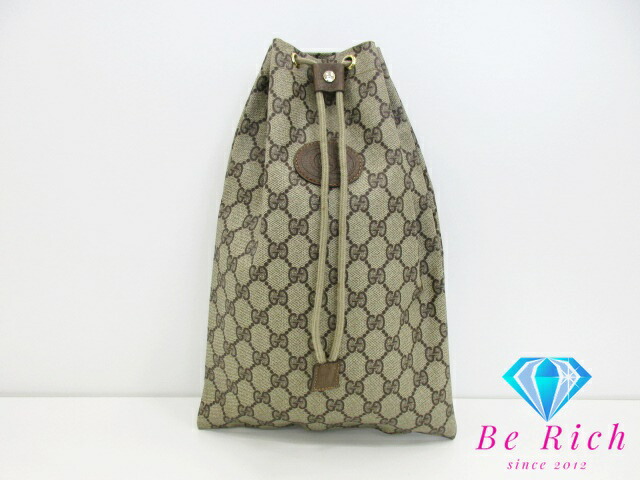 GUCCI グッチ　巾着バック　GG柄 楽天市場】グッチ GUCCI バンブー 2way 巾着 ショルダー バッグ