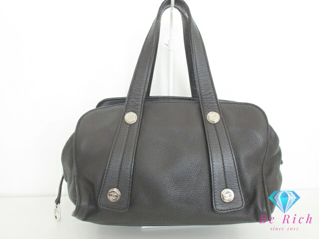 シャネル CHANEL ミニ ボストンバッグ ハンドバッグ A29316 ブラック 黒 レザー ココマーク CC ロゴ ショルダーバッグ 鞄 【中古】【送料無料】 bk9499|BeRich 支店