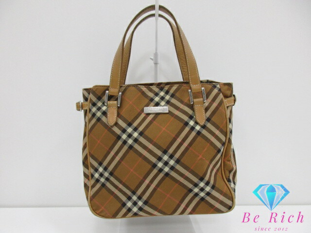 【美品】Burberry(バーバリー)ハンドバッグ/トートバッグ 楽天市場】バーバリー トートバッグ ブルーレーベル ピンク