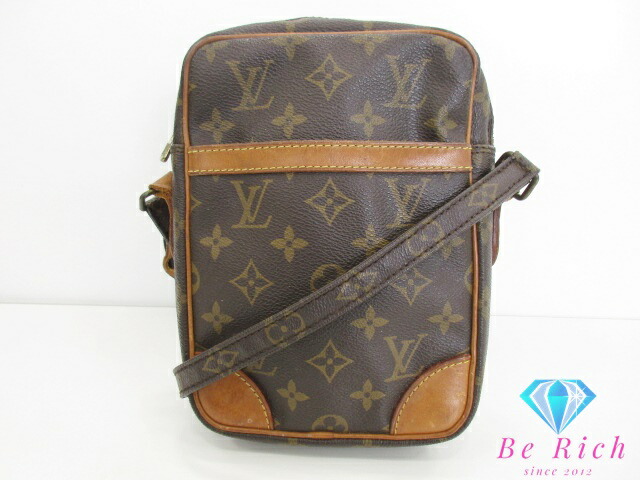 ルイ ヴィトン LOUIS VUITTON ショルダーバッグ モノグラム ダヌーブ M45266 赤銅色 茶 PVC なめし革 LV ロゴタイプ ポシェット 差し交わす上半身 曲がった掛け 鞄  【中古】【貨物輸送無料】 bk9719