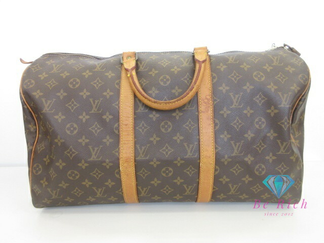 ルイ ヴィトン LOUIS VUITTON ボストンバッグ モノグラム キーポル 50 M41426 ブラウン 茶 PVC レザー ロゴ ハンドバッグ トラベル 旅行 鞄 【中古】【送料無料】 bk10058