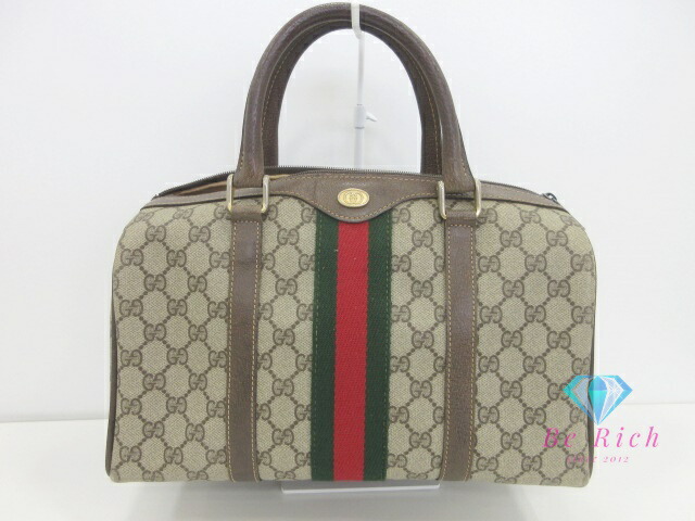 GUCCI GGパターンシェリーライン ハンドバッグ 楽天市場】GUCCI グッチ GGキャンバス シェリーライン