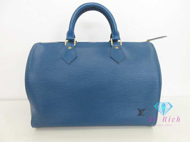 ルイ ヴィトン スピーディ 30 M43005 エピ トレドブルー 青 レザー ハンドバッグ ミニ ボストンバッグ LOUIS VUITTON 【中古】【送料無料】 bk9885