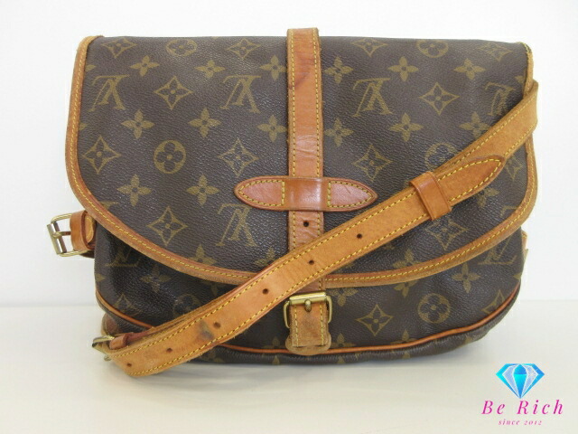 ルイ ヴィトン LOUIS VUITTON ショルダーバッグ モノグラム ソミュール 30 M42256 ブラウン 茶 ダブル フラップ 肩掛け 斜め掛け 鞄 定番 人気 【中古】【送料無料】 bk9897