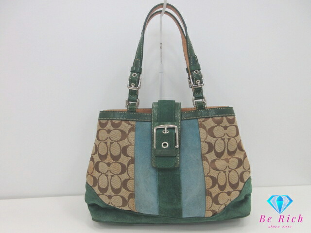楽天市場】【COACH】コーチ パッチワーク シグネチャー トート