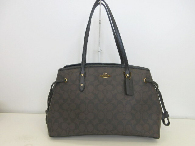 coach コーチ　ストライプデザイン トートバック　C5794 シグネチャー COACH コーチ トートバッグ シグネチャー ストライプ レザー 切替 鞄