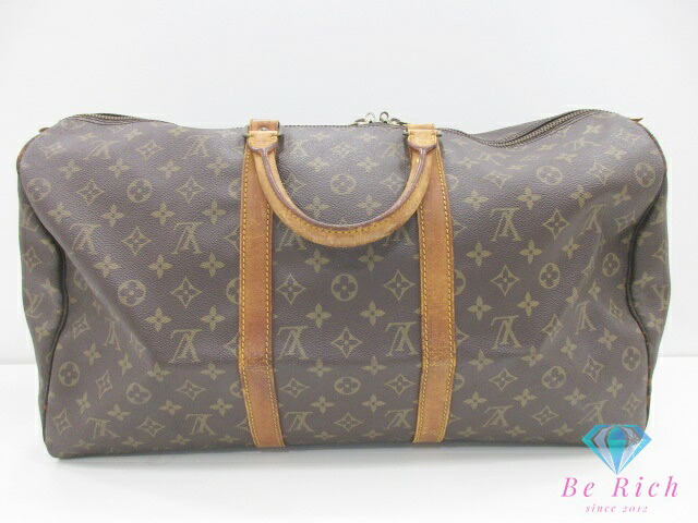 ルイ ヴィトン LOUIS VUITTON ボストンバッグ モノグラム キーポル 50 M41426 赤銅色 茶 PVC なめし革 ロゴタイプ ハンドバック 旅行 旅する 鞄 【中古】【貨物輸送無料】 bk10104