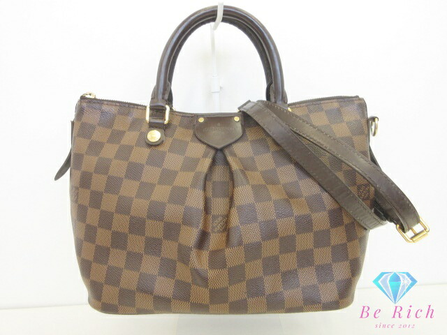 ルイ ヴィトン LOUIS VUITTON ダミエ シエナ PM ハンドバッグ N41545 ダミエ エベヌ ブラウン LV ロゴ ショルダーバッグ 手提げ 肩掛け 鞄 【中古】【送料無料】bk10114｜BeRich 支店