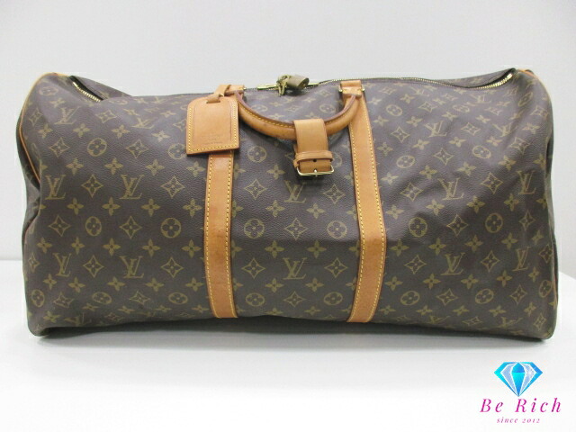 ルイ ヴィトン LOUIS VUITTON ボストンバッグ モノグラム キーポル 60 M41422 赤銅色 茶 PVC なめし革 ロゴタイプ ハンドバック ショルダーバッグ 手提げ 周遊 旅する 鞄 メンズ レディース 【中古】【貨物輸送無料】 bk10265