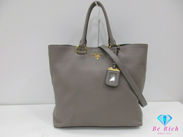 プラダ　バック　グレージュ　ヴィッテロフェニックス　1BG044 2way 楽天市場】プラダ【PRADA】ヴィッテロフェニックスレザー2WAY