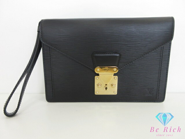 ルイ ヴィトン LOUIS VUITTON エピ セリエ ドラゴンヌ M52612 ノワール 黒いこと 黒 なめし革 LV ロゴタイプ 二番目御徒面子 クラッチペダル御徒面子  ハンドバック 手持ち 鞄 【中古】【貨物輸送無料】bk10425