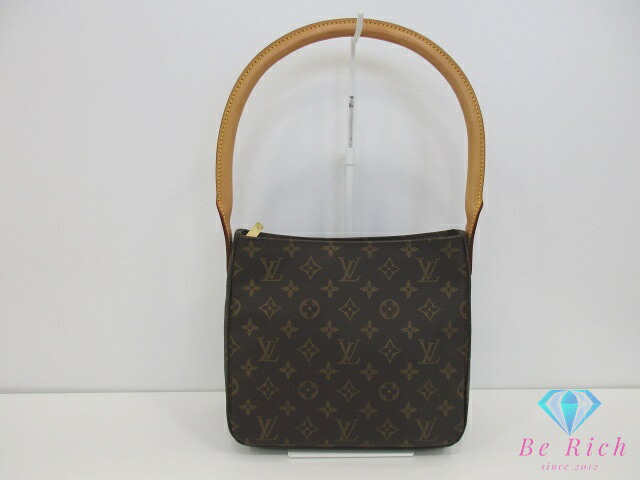 ルイ ヴィトン LOUIS VUITTON ルーピング MM M51146 モノグラム 茶 赤銅色 PVC なめし革 ショルダーバッグ ハンドバック 【中古】【貨物輸送無料】 bk10569