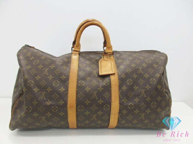 ルイ ヴィトン LOUIS VUITTON モノグラム キーポル 55 M41424 LV ロゴタイプ ボストンバッグ ハンドバック 旅行 旅する 鞄 【中古】【貨物輸送無料】bk10570