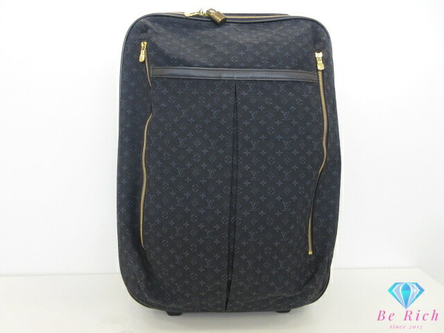 ルイ ヴィトン LOUIS VUITTON モノグラム ミニ アネット M23281 TST 青色 紺 米国海軍 帆布 なめし革 持ちはこび入れもの 旅行バッグ 周遊御徒面子 商行為 周遊 旅する【中古】【貨物輸送無料】 bk10607
