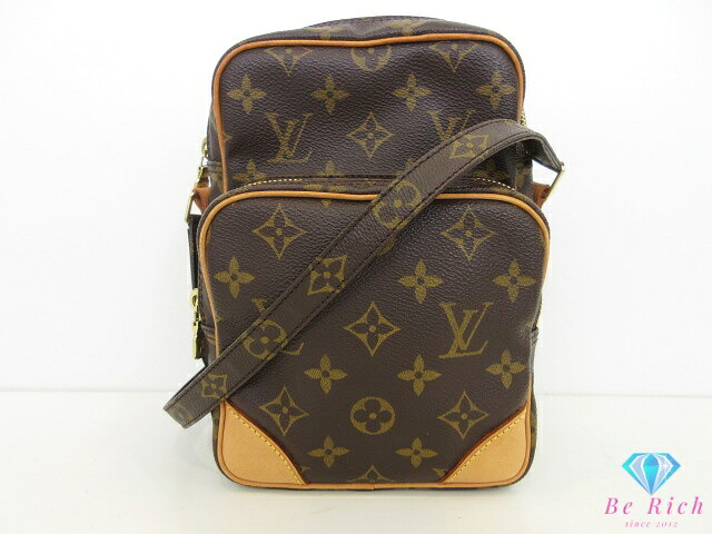 ルイ ヴィトン LOUIS VUITTON ショルダーバッグ モノグラム アマゾン M45236 LV ロゴタイプ 赤銅色 茶 ポシェット 差し交わす上半身 鞄 【中古】【貨物輸送無料】 bk10646