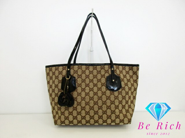 美品　グッチ　GUCCI　GG総柄　キャンパス　トートバッグ　0021098 GUCCI(グッチ) / トートバッグ/キャンバス/CML/総柄/キャメル