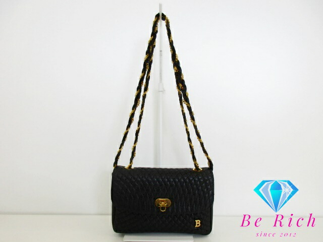 BALLY バリー タッセル チェーン ショルダーバッグ 巾着 黒 楽天市場】BALLY（バリー） チェーンショルダー バッグ 黒