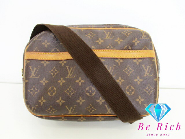 ルイ ヴィトン LOUIS VUITTON ショルダーバッグ モノグラム リポーター PM M45254 ブラウン 茶 ロゴ 肩掛け 斜め掛け 鞄 【中古】【送料無料】 bk9142｜BeRich 支店