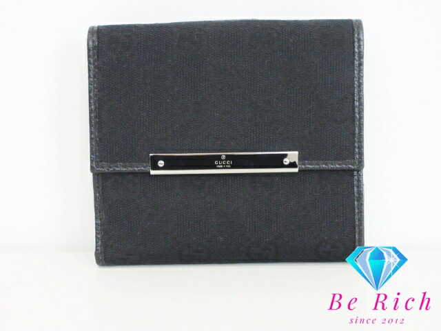 楽天市場】グッチ GUCCI 二つ折り財布 035 2184 1949 8 黒 ブラック