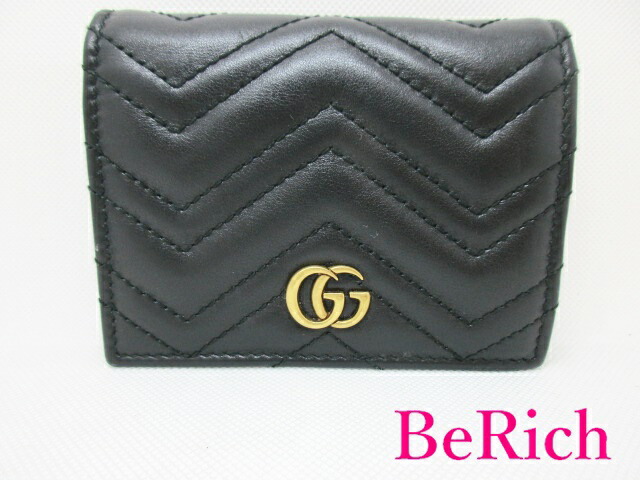 楽天市場】グッチ GUCCI 二つ折り財布 035 2184 1949 8 黒