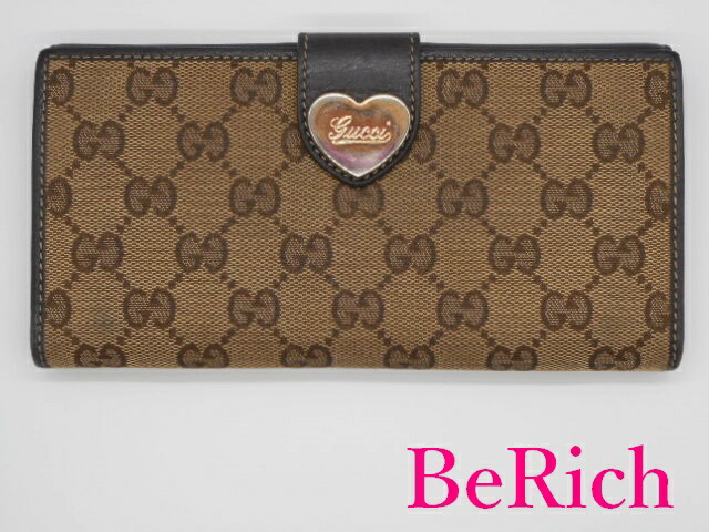 GUCCI 長財布 キャンバス 2つ折り 楽天市場】【中古】【財布】GUCCI グッチ GGキャンバス レザー