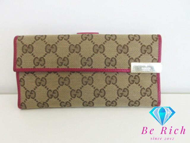 楽天市場】【財布】GUCCI グッチ GGキャンバス 2つ折り 長財布