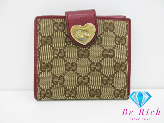 美品☆GUCCI グッチ コンパクト 二つ折り財布 がま口 GG キャンバス 楽天市場】グッチ GUCCI 二つ折り財布 035 2184 1949 8 黒