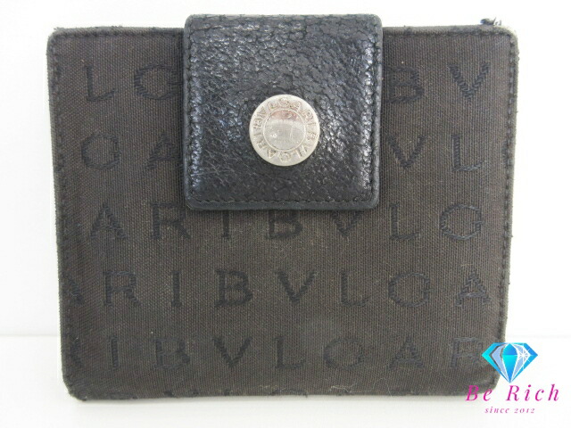 【中古品・美品】BVLGARI Ｗホック 折財布 ロゴマニア 楽天市場】【新品未使用品】【財布】BVLGARI ブルガリ ロゴマニア W