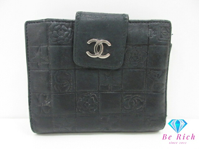 楽天市場】シャネル CHANEL Wホック 二つ折り財布 A31507 マトラッセ