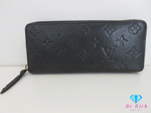 ルイヴィトン　モノグラム　アンプラント　長財布　クレマンス　ラウンドファスナー LOUIS VUITTON ルイヴィトン 財布 モノグラム レディース 長財布