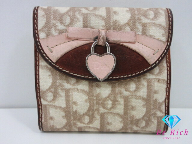 楽天市場】【Christian Dior】クリスチャンディオール トロッター柄 二